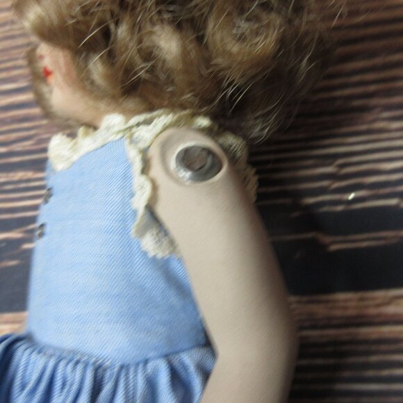 Set of 4 Antique Vintage Dolls 7 to 10.5" tall 1950s/1960s - Picture 7 of 11